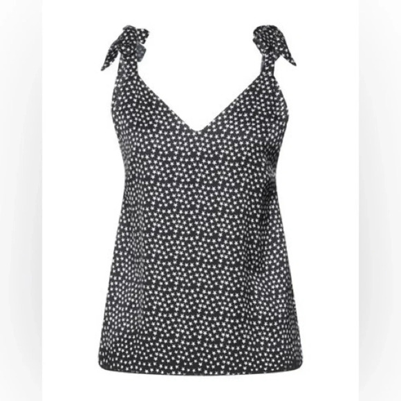 Free People Love Stories Brand Satin Star Print Cami - Picture 2 of 7